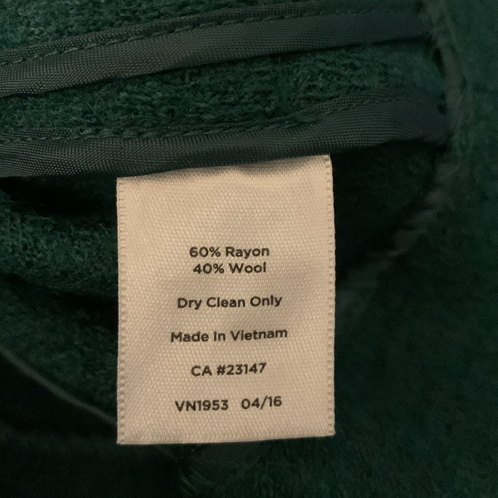 Talbots Wool Blend Green Jacket - Picture 6 of 6